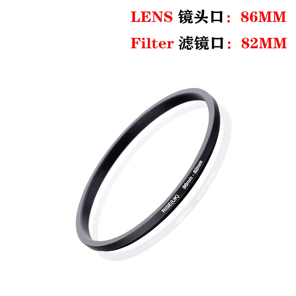 RISE(UK) 86mm-82mm 86-82mm 86 to 82 Step Down Filter Ring Adapter