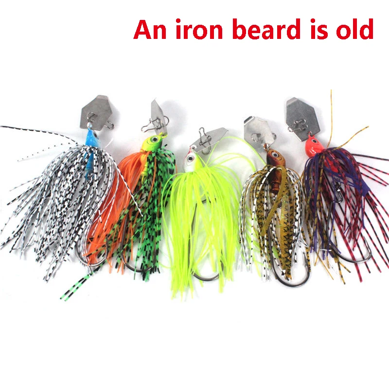 Fishing Lure Bait Compound Glitter Whisker Crank Hook 10cm10g14g Rotary Fish Type Anti-hanging Bottom Simulation Bait