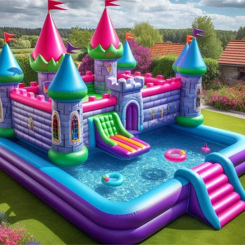 Durable Inflatable Water Pool With Comfortable Seats For Summer Leisure And Backyard Parties Floating Pub For Water Parks