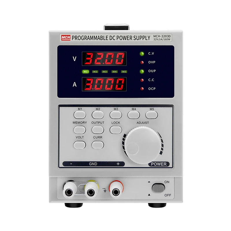 MCH3205D four digit programmable DC stabilized voltage and stable current power supply 32V5A linear adjustable DC power supply