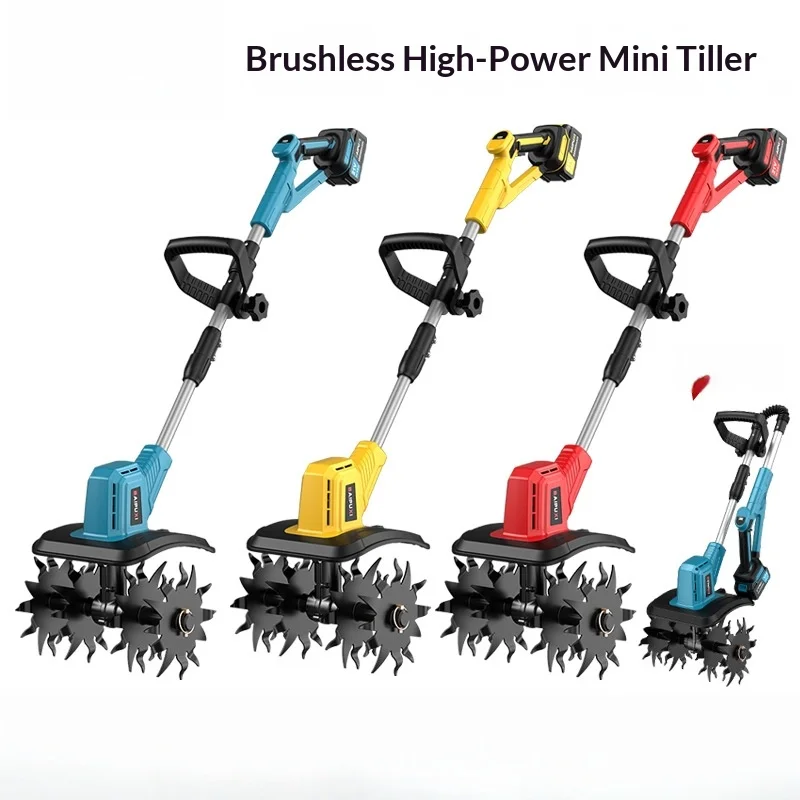 Lithium Battery Ripper, High-Power Telescopic Folding Electric Cultivator, Garden Mower And Weeder Motoazadas A Gasolina 농기계