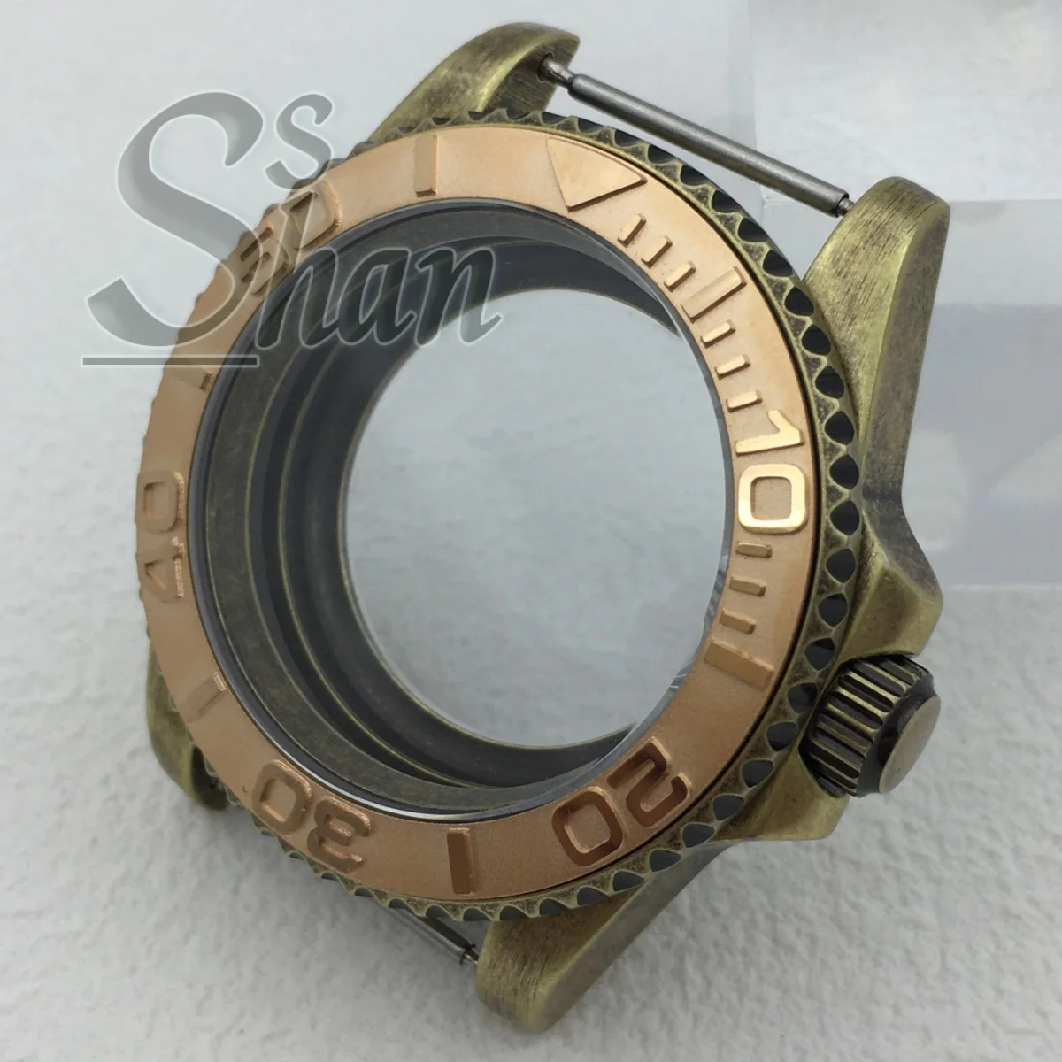 NH35 bronze 40mm stainless steel case sapphire glass suitable for NH34 NH35A NH36 ETA2824 Miyota8215 PT5000 movement screw crown