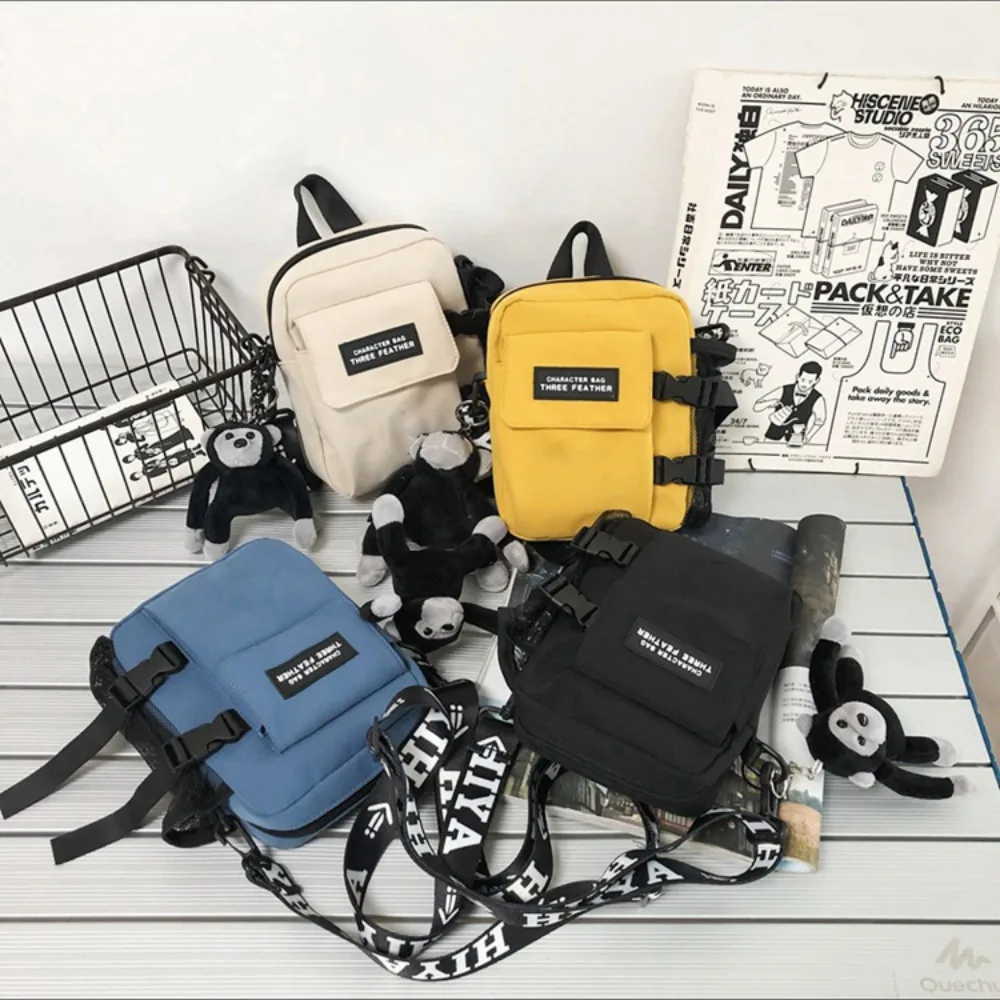 

Casual Couple Canvas Shoulder Bag Retro Messenger Bag Reusable Daily Commuting Bag Portable Large Capacity Handbag