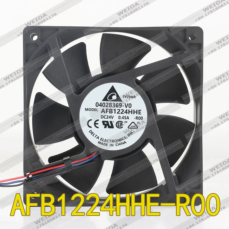 Delta 12038 Cooling Fan DC 24V 0.45A 120x120x38MM 12CM AFB1224HHE Server Double ball frequency converter alarm