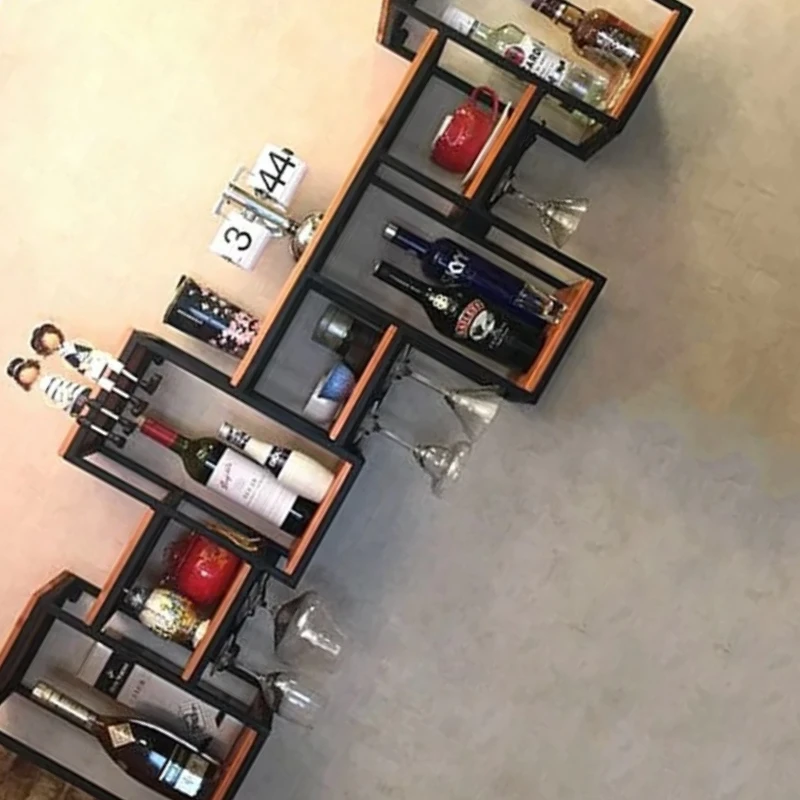 

Black Small Bar Cabinet Miniature Vertical Vintage Art Drink Nordic Glass Display Cabinet Meuble Rangement Organizer Furniture