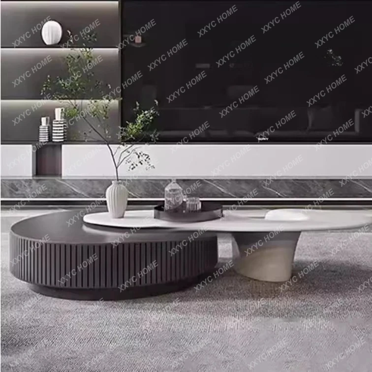 X-S light luxury coffee table creative combination hotel villa fashion creative living room model room sofa side HG