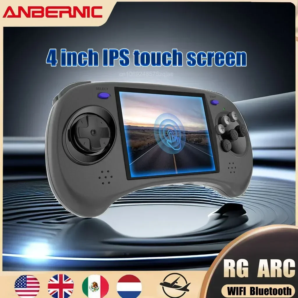 ANBERNIC RGARC-D RGARC-S Official Store Handheld Portable Video Game Consoles 4 INCH Android Linux OS Retro Player 512G PSP Gift