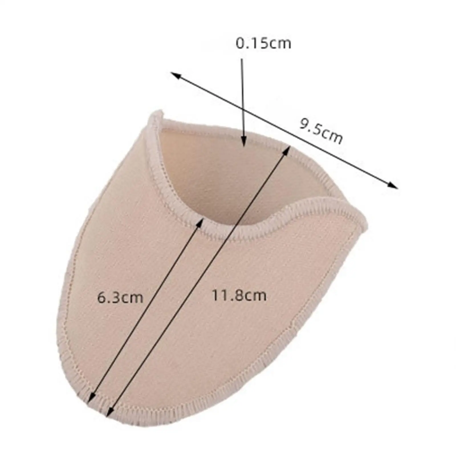 زوج واحد من وسادات أحذية الباليه لأحذية الباليه الناعمة لأصابع القدم