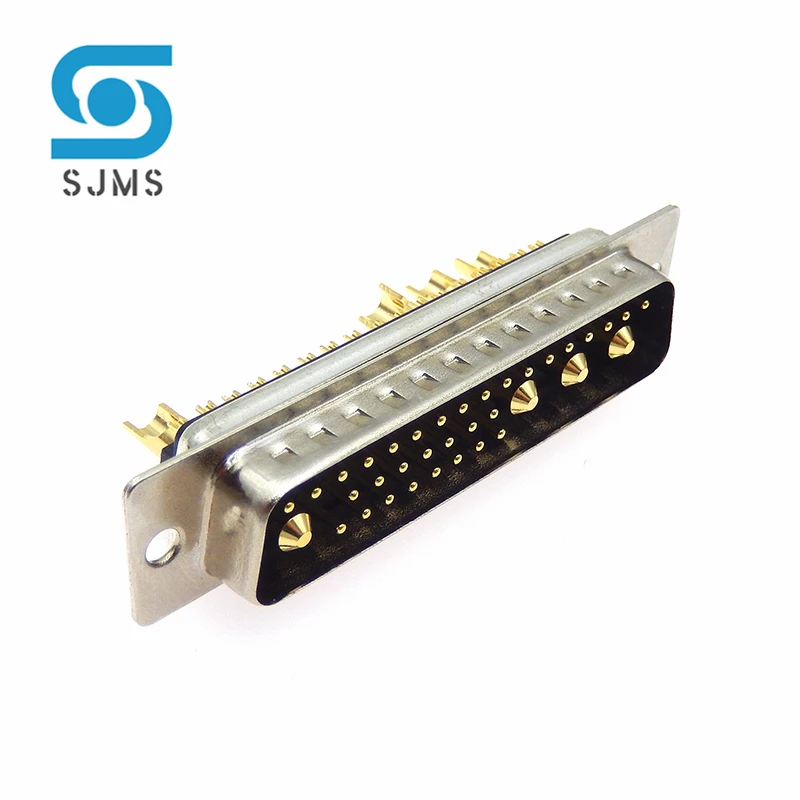 DB plug 36W4 30A 40A Gold plated Male / Female high current Connector D-SUB adapter solder type plug jack high power Gold plated