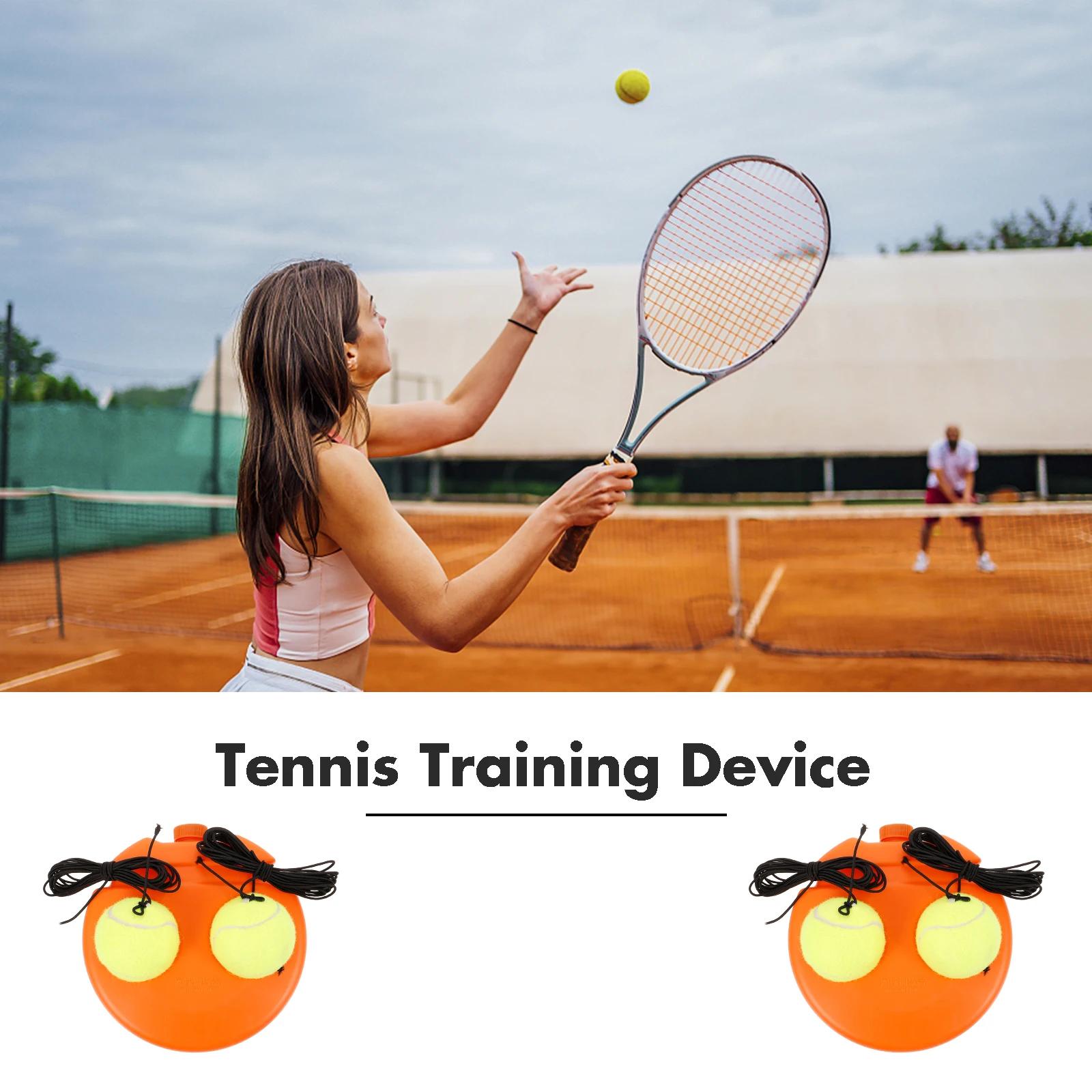 

Badminton Racket Tennis Trainer Individual Machine Plastic Training Accessories for Men