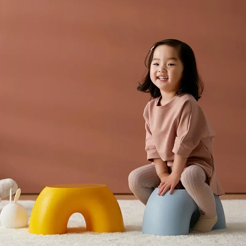 Creative Rainbow Stool Simple Ring Small Bench Home Round and Comfortable Stool Durable Non-slip Shoe Changing Stool kids stool