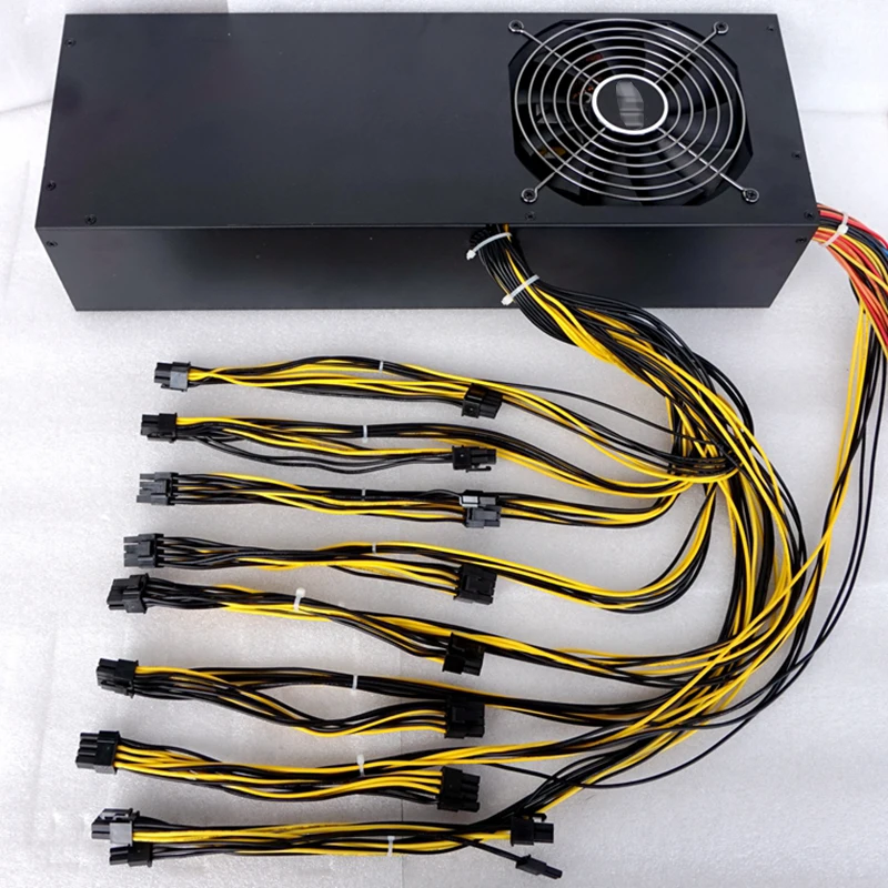 2200W For Mining Power Supply,Support All 6-8-12 Cards Rendering 390 6 Cards 1080TI 6 Cards Fully Tested