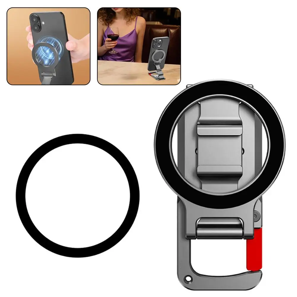 

Magnetic Phone Grip Holder Stand Holder Adjustable Magnetic Tripod Kickstand Holder Extension Free Smartphone Carabine Z5X1