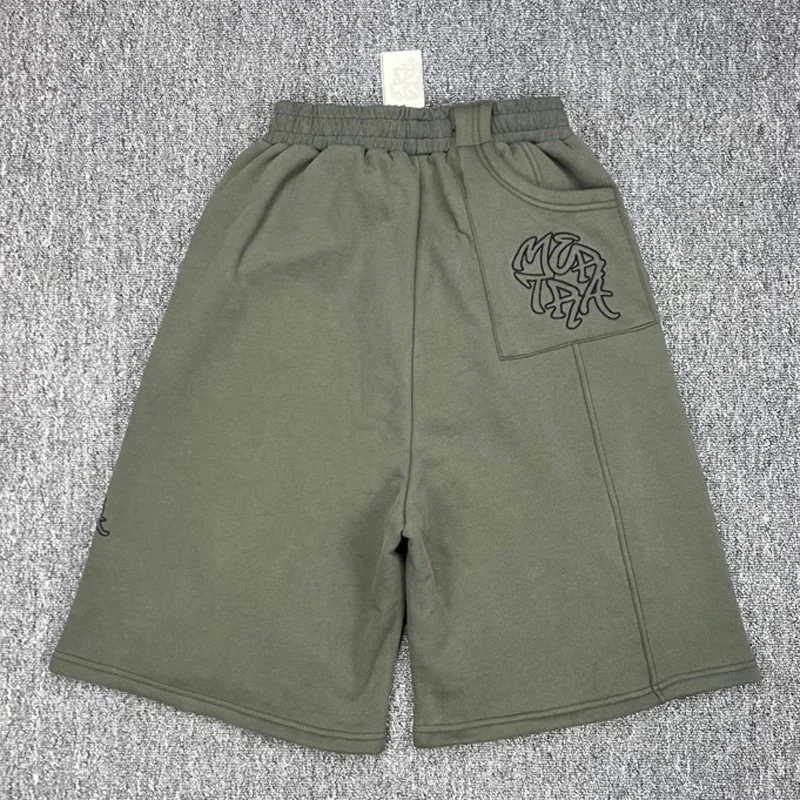 

New Arrival MERTRA Casual Shorts High Street Fashionable Splicing Shorts Front Back Pockets Logo Embroidery Mertra Sports Shorts