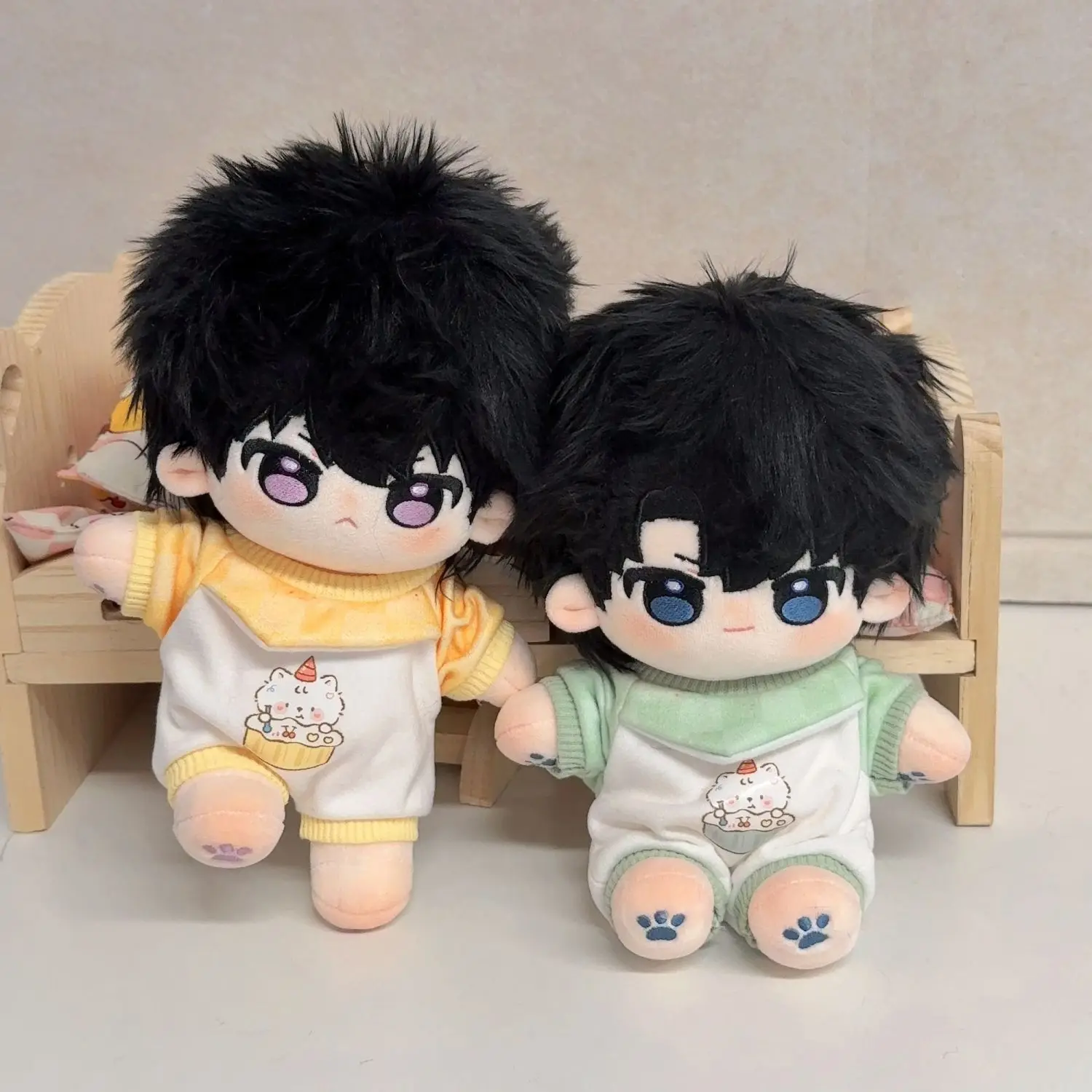 20cm Plush Fake Slackers Cotton Doll Xie Yu He Chao Fan Surrounding Dolls Stuffed Dress-up Cotton Doll BL Send Friends Toys Gift