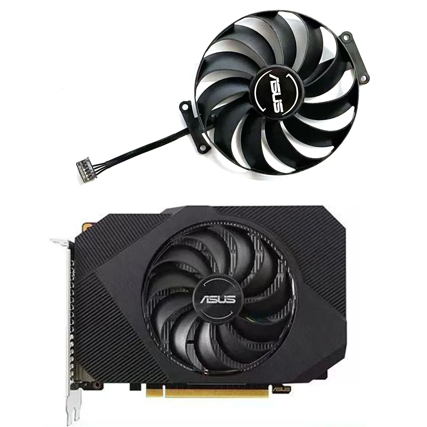 

Brand new 95MM 6PIN T129215SU FDC10U12D9-C GTX1650 GPU fan for ASUS Phoenix GTX 1650 OC graphics card