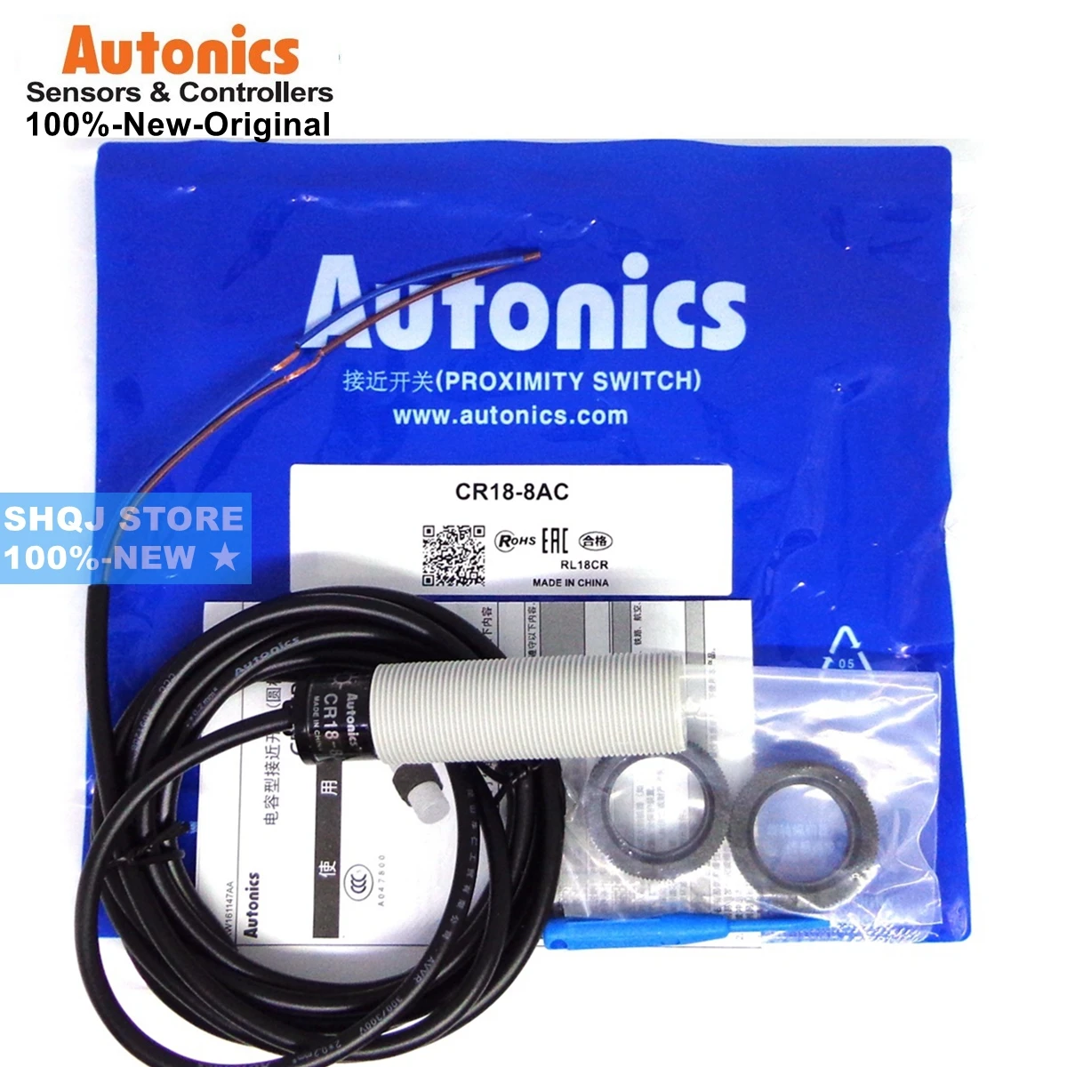 

Autonics 100%-NEW CR18-8DN CR18-8DP CR18-8AC CR18-8AO CR18-8DN2 CR30-15DN CR30-15DP CR30-15AC -15AO Proximity Switch