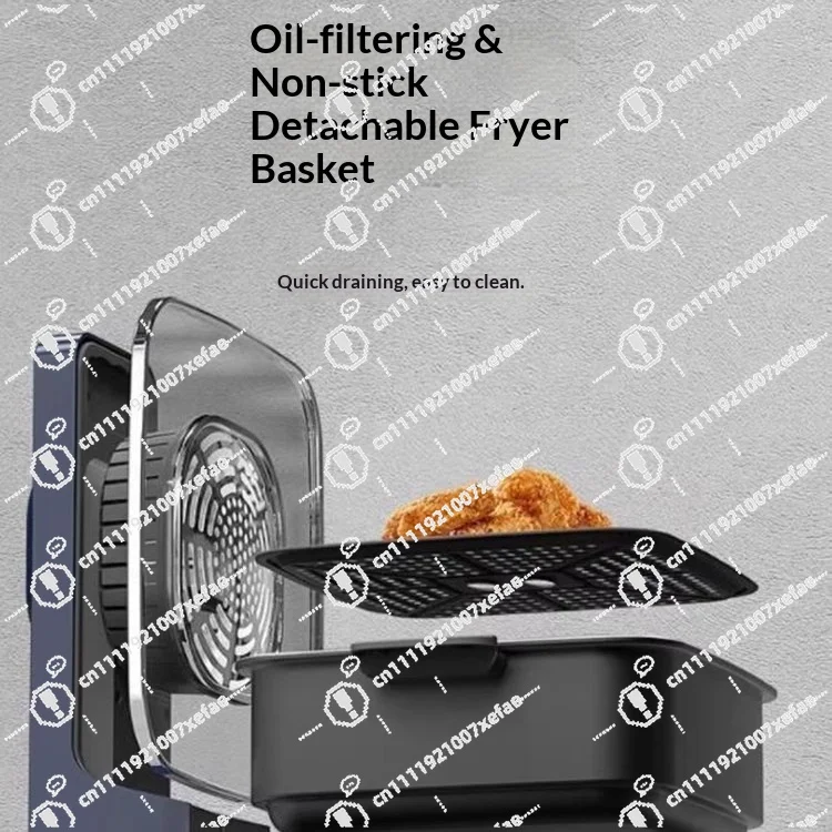 Visual Air Fryer Household Large Capacity Automatic Electric Fryer Microwave Oven Oil Free Smart Oven