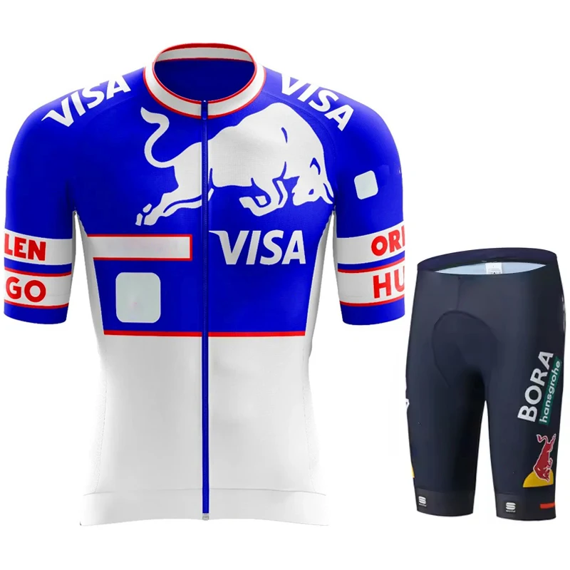 Cycling Clothing Man Laser Cut Clothes Jersey Men Set Road Bike Red Bull Uniform Mtb Mens Sets Summer 2025 Team Sports Men's Kit
