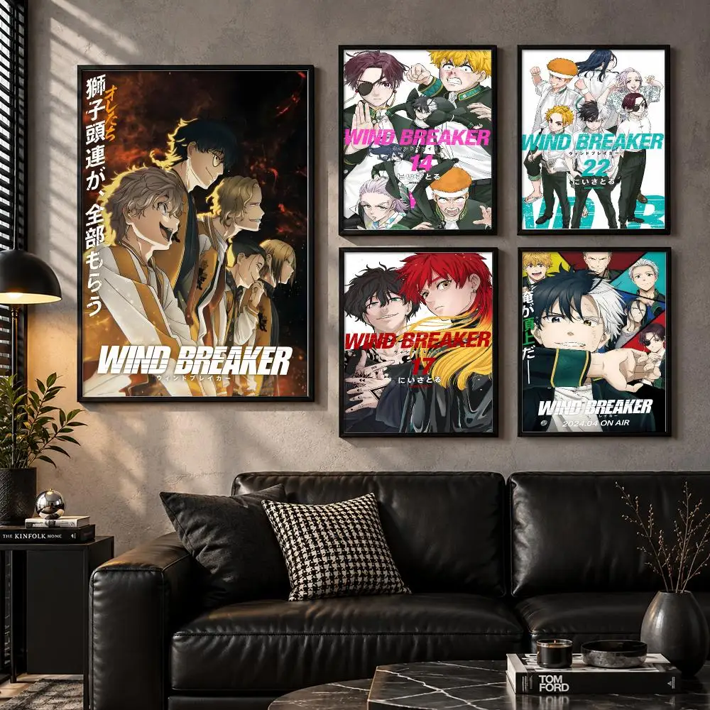 Celart Adventure Mangaart Characterart Illustration Wind Breaker Poster Aesthetic Unframed Wall Prints for Bedroom & Living Room