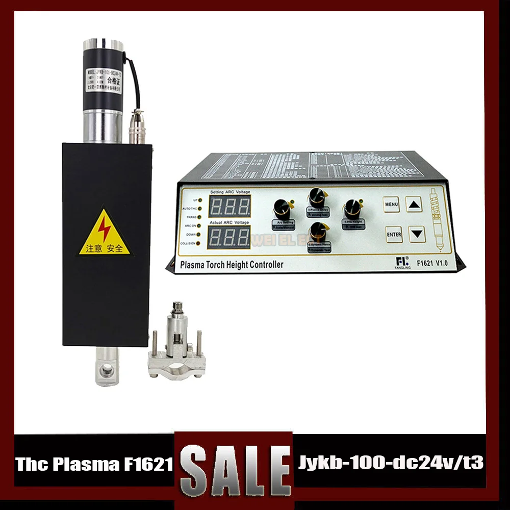 

New Update Thc Plasma Controller F1621 Flame Height Controller + Cnc Plasma Cutting Lifter Jykb-100-dc24v/t3