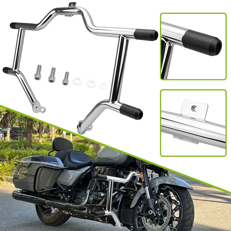 

Motorcycle Front Highway Crash Bar Protector Engine Guard For Harley Touring Street Glide Road King Electra Glide 1997-2008