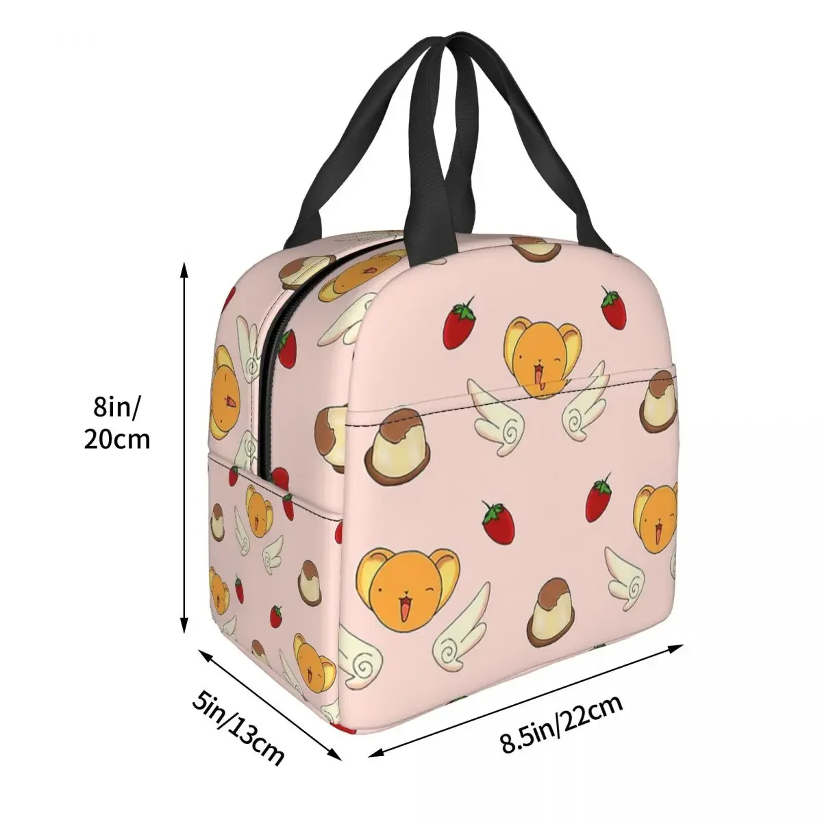 Thermal Lunch Bag for Men Women Kero Cardcaptor Sakura Insulated Cooler Portable Picnic Work Oxford Tote Food Bag