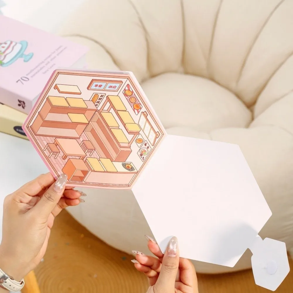 

Новые милые 3D-наклейки с пейзажами из ПЭТ-материала, многофункциональные, с мультяшными сценами, вырезанные по контуру, DIY-наклейки, подарок для детей