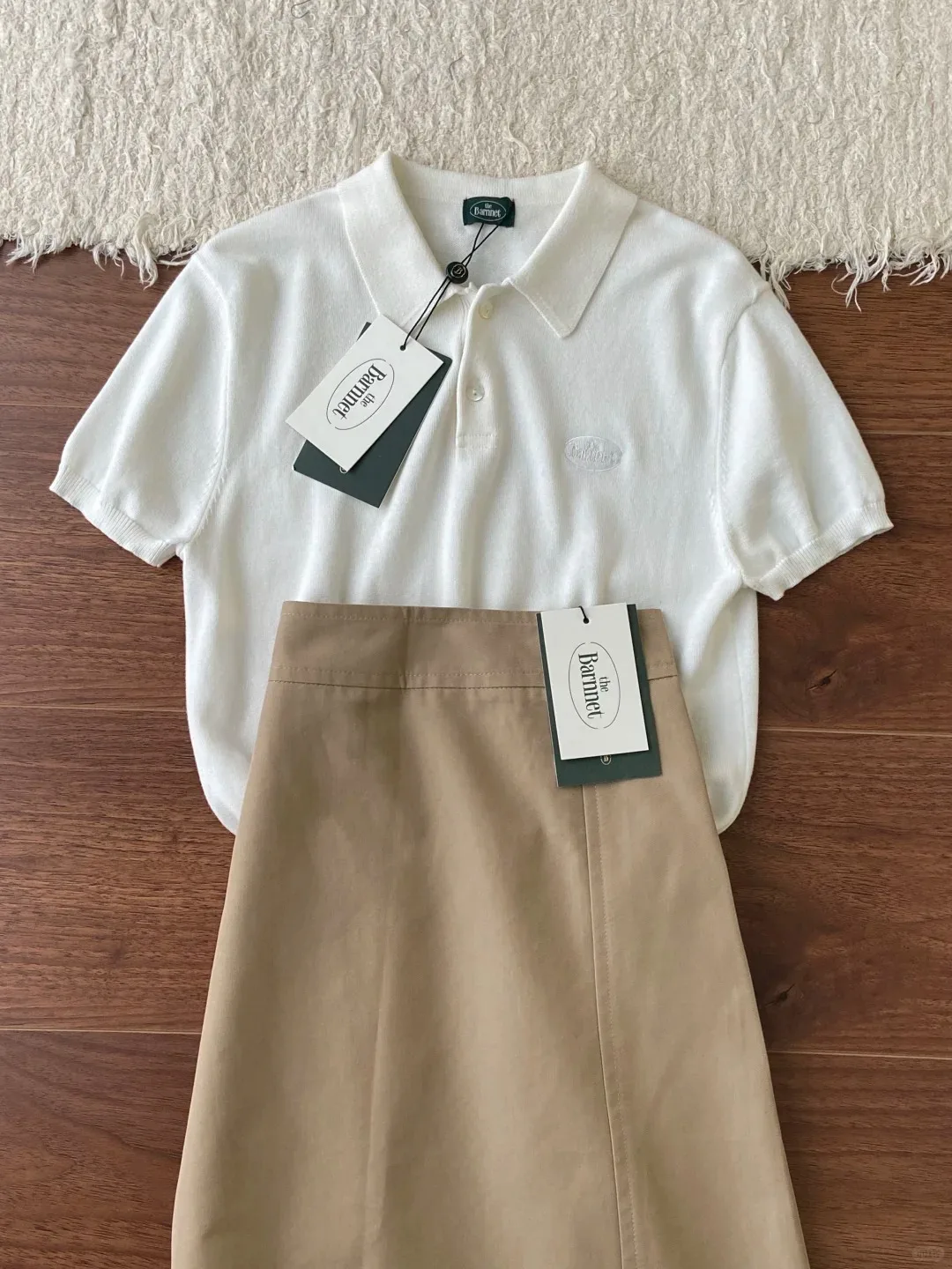 

College Sle irt от Ba Ni Miu Series Loose Fit ort Sve Cotton Women's Premium Faion Spring Collection