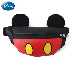 Disney Waist Bag Mickey Minnie Fashion Casual Waist Bag Children Outdoor Sports Zipper Fanny Pack Boy Girl Cartoon Crossbody Bag