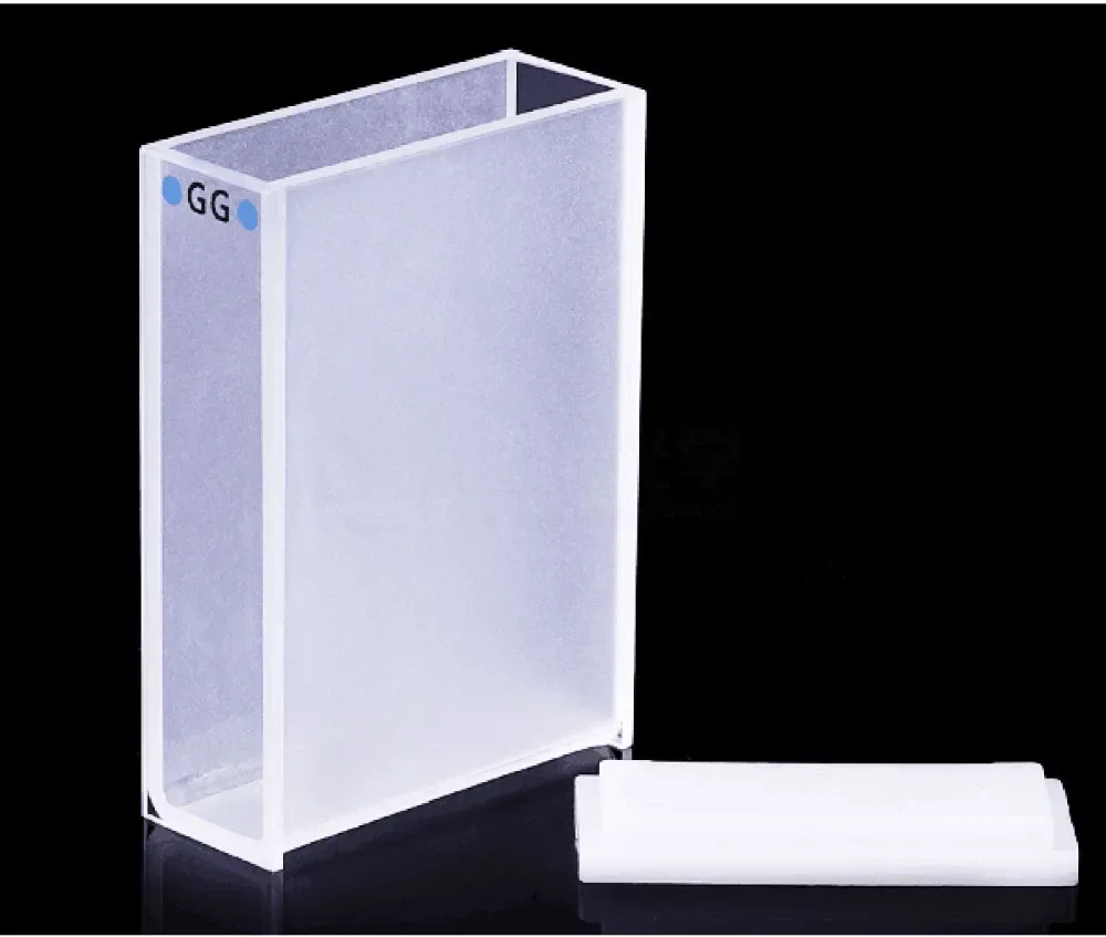 Optical Glass Cuvette Spectrophotometer Science Experiment Transmittance  Common Type 30mm 10.5ml-G 2PCS