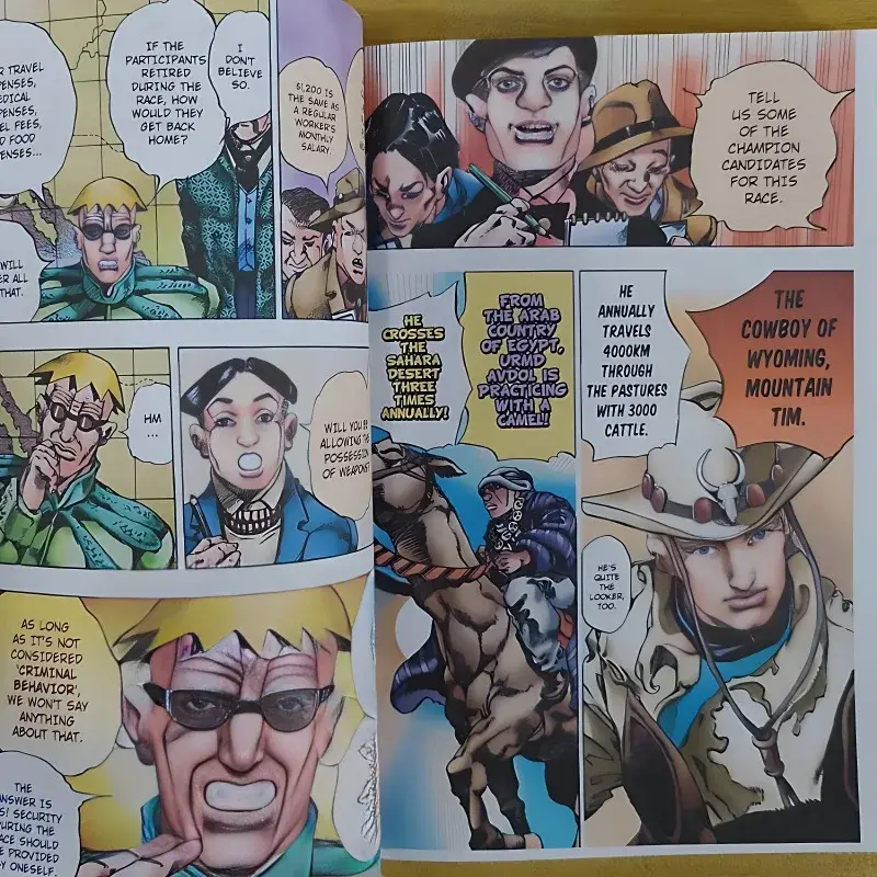Steel Ball Run Vol.1-3 Manga Book JOJO's Bizarre Adventure Part7 Japanese Youth Comic Books English Comic Books - Image 5