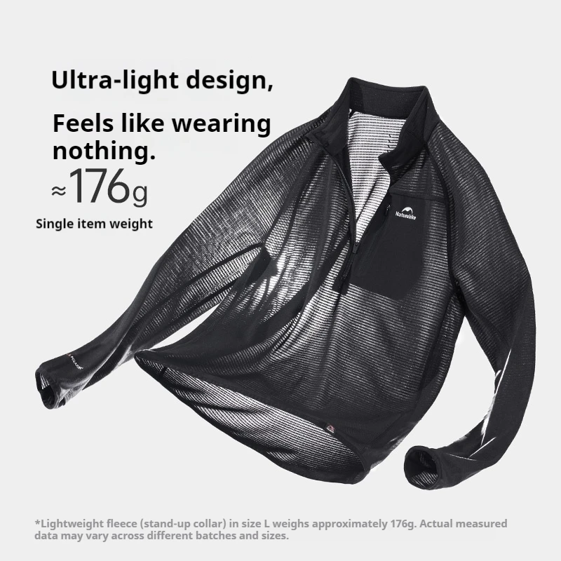 Naturehike Naturehike Lightweight Fleece Stand Collar and Round Collar Moisture-wicking Sweat-wicking and High Breathability