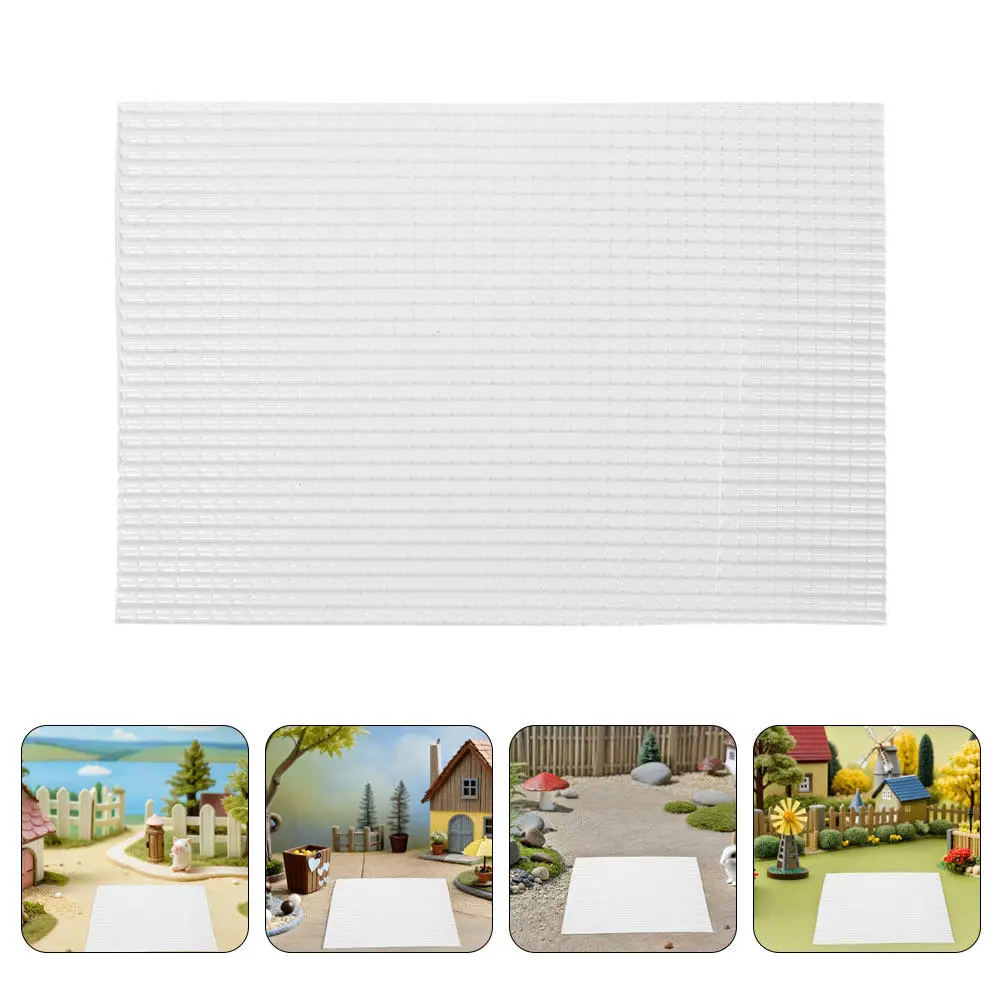 4Pcs Realistic Miniature Roof Tiles 1:25 Scale DIY Dollhouse Accessories Traditional Charm Easy Install Decorative Craft Tiles