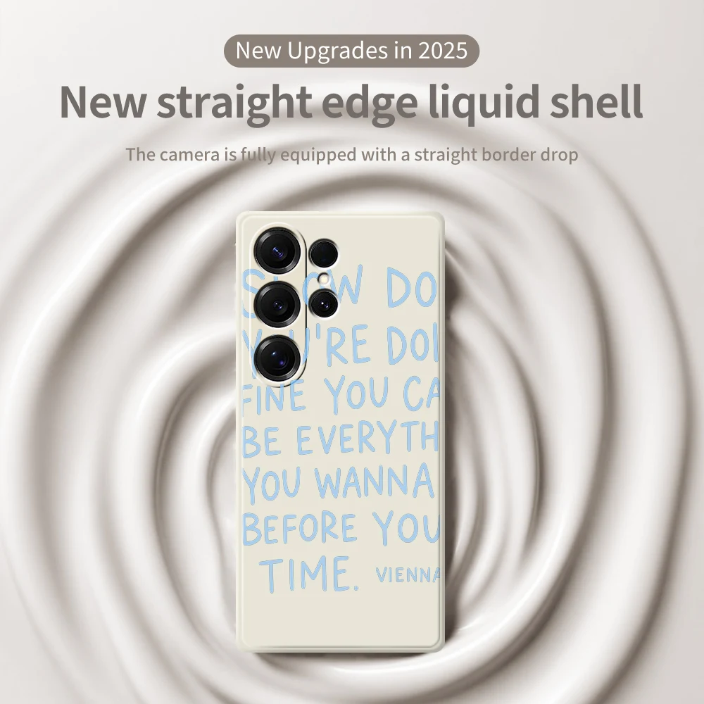 ملهمة النص الحالات الهاتف لسامسونج S21 S22 S23 S24 S25 الترا زائد 5G S20 FE S10 زائد S21 FE S23FE S24FE غطاء سيليكون #5