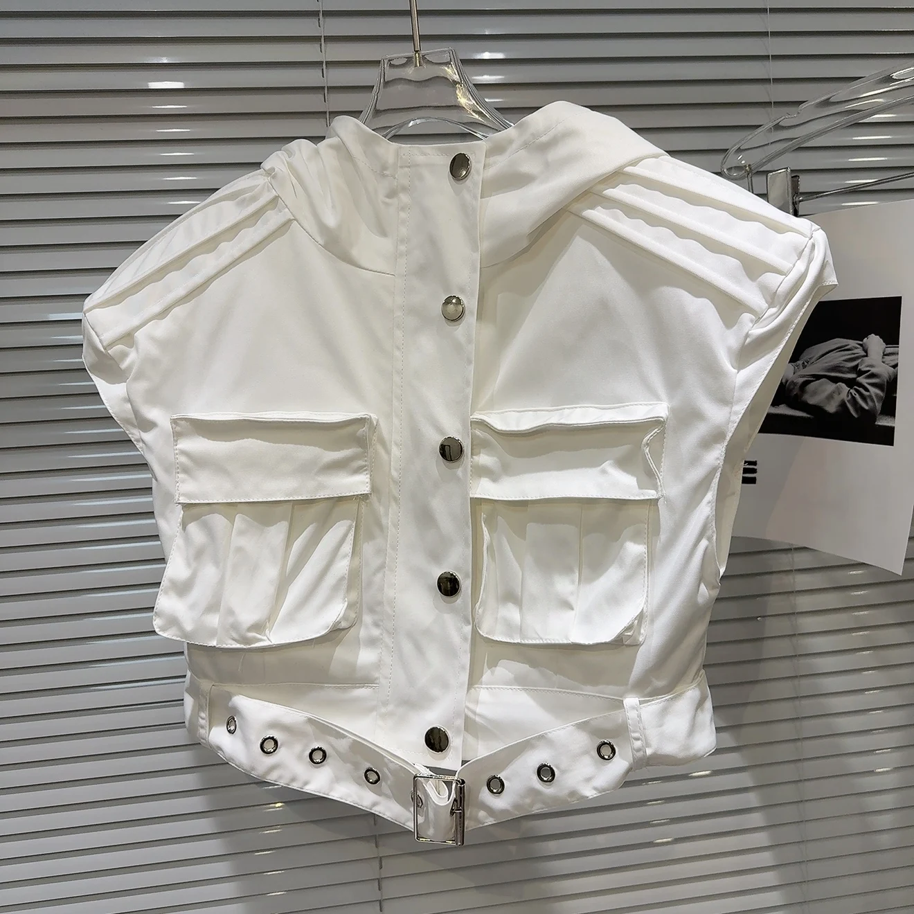 الحلو وبارد العصرية كيت حزام تصميم oulder مبطن هوديي سترة ort سستة لون نقي المرأة Faion الخريف وصول جديد