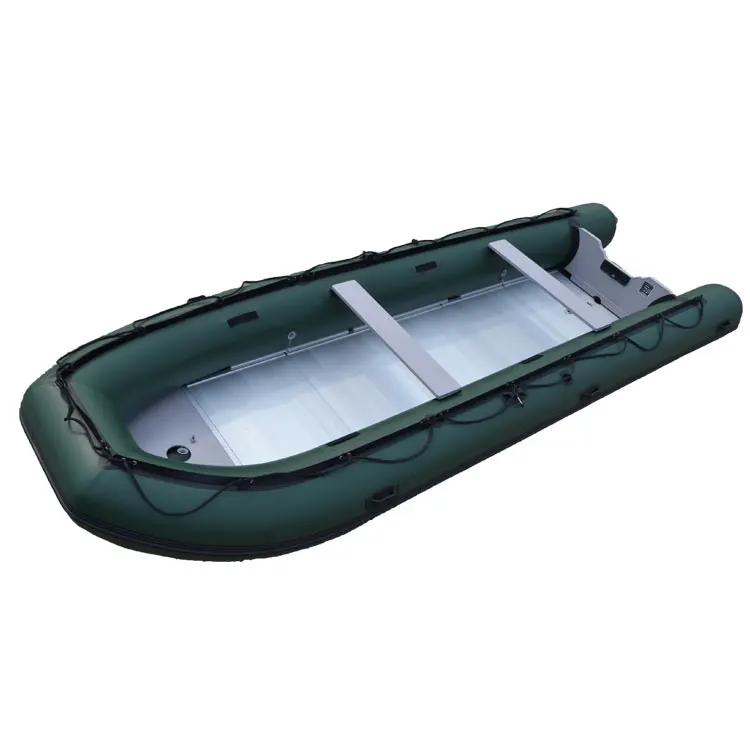 CE 10 Persons Foldable PVC Inflatable Boat with 50HP Engine Offshore Waters Use 5-Year Warranty Made in China