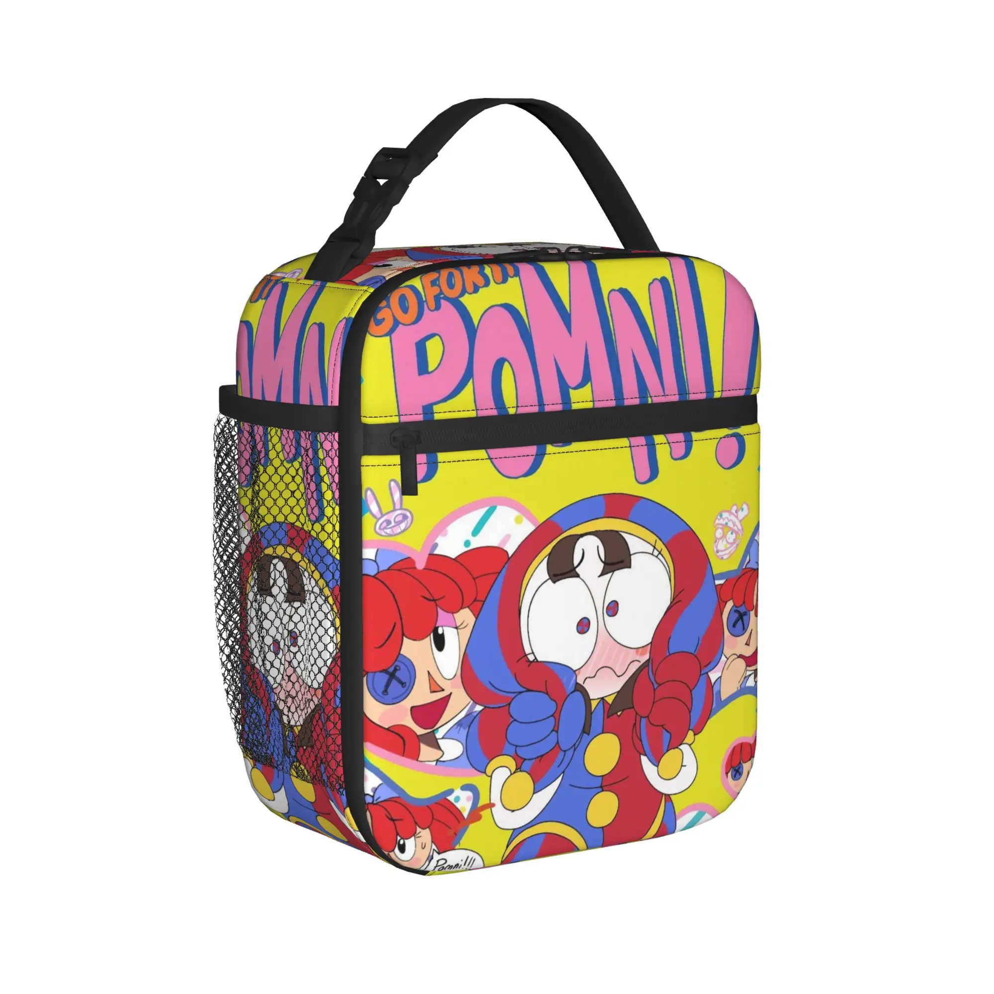 Cartoon Digitals Circus Thermal Insulated Lunch Bag for Work  Portable Bento Box Thermal Cooler Lunch Boxes