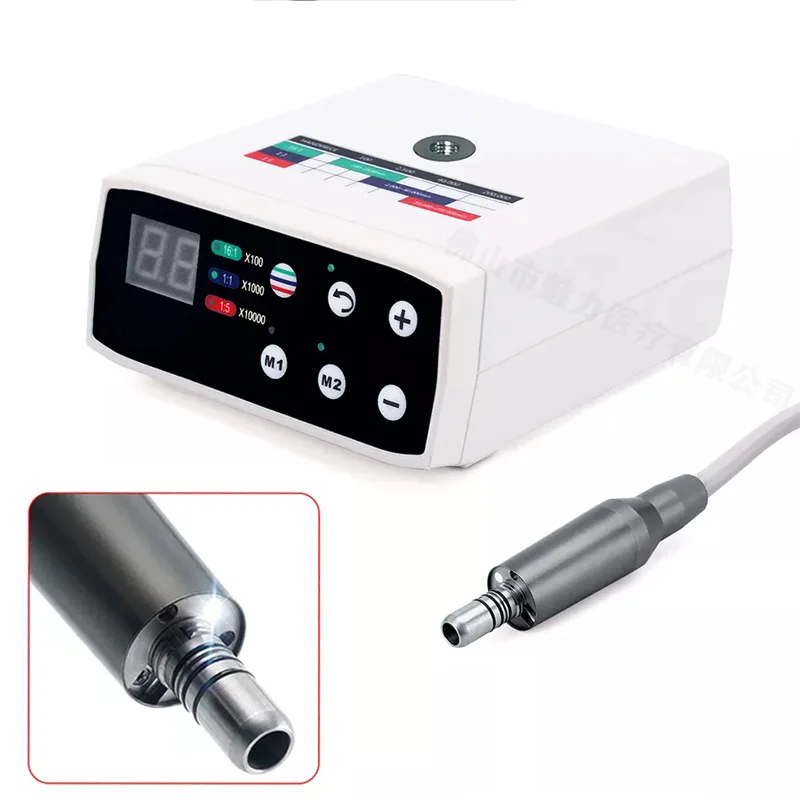 Dentals Electric Motor, Oral Grinding and Polishing Internal Waterway Motor, External Micro Electric Motor with LED Lights