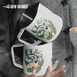 MHW-3BOMBER Milk Frothing Pitcher 600ml Milk Frother Cup for Barista 304 Stainless Steel Espresso Steaming Pitchers Coffee Tools