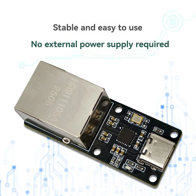 Exquisite-CH397A Adaptador de módulo Ethernet USB-C a RJ45 Tarjeta de red USB de 100 Mbps Plug And Play con controlador