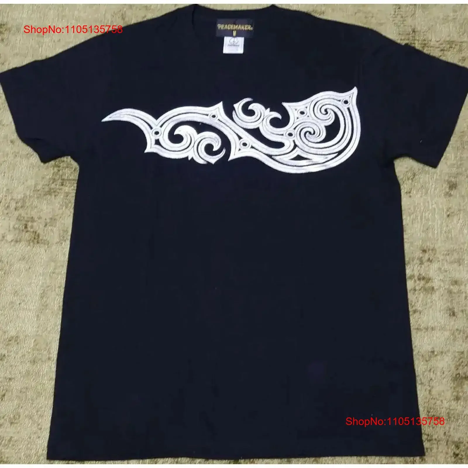 

Unworn Piece Maker Peacemaker Silver Print T Shirt vintage Washed homme Comfortable Unisex Stylish Stretched Casual