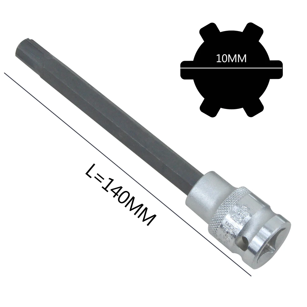 140 mm/125 mm/200 mm 1/2 Zoll Antrieb M10 Zylinderkopfschrauben-Entferner-Werkzeug T52 Polydrive-Schraubendreher-Sockel für VW Audi T10070