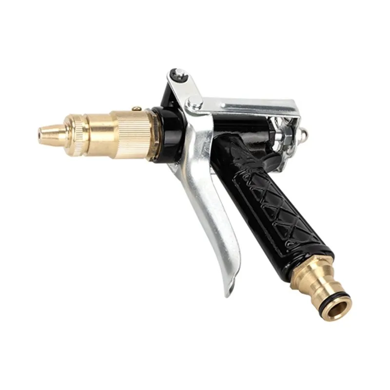 A44Z-Multi-Function High-Pressure Metal Garden Hose Nozzle - Ideal For Car Washing & Watering Plants