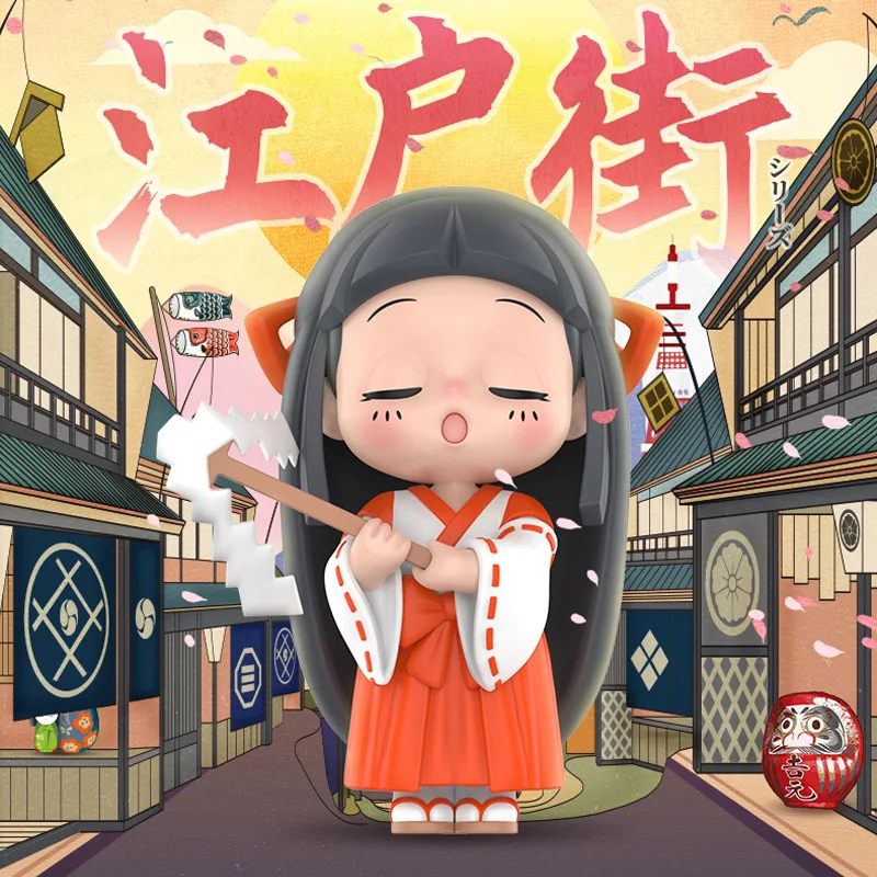 Японский самурай Мэгги Эдо, тематическая серия, фотоигрушка, кукла-сюрприз, Caja Ciega, угадай сумку, игрушки, модель, кавайная Подарочная таинственная коробка