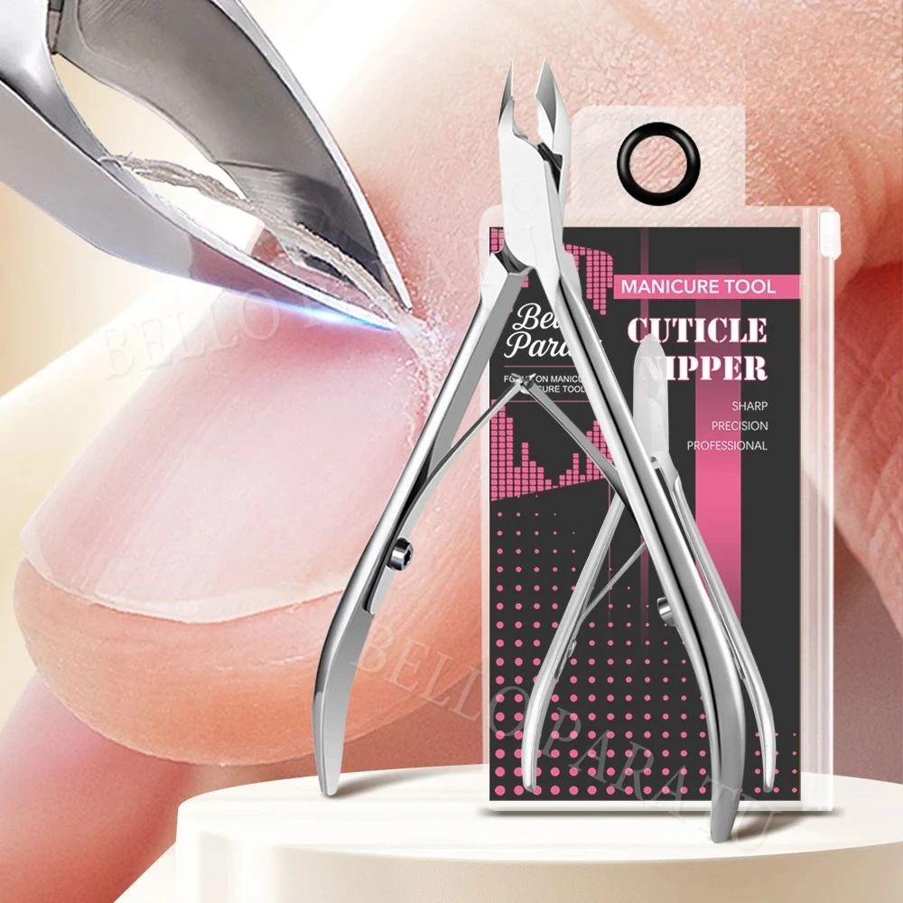 

1Pcs 5mm 3/4 Jaw Cuticle Nippers Professional Stainless Steel Cuticle Clippers Trimmer with Sharp Blades Manicure Nail Tools