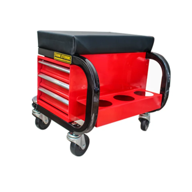 Car Repair Stool Work stool Auto Repair Car Maintenance Tools Multi-Function Car Repair Car Seat Tool Box