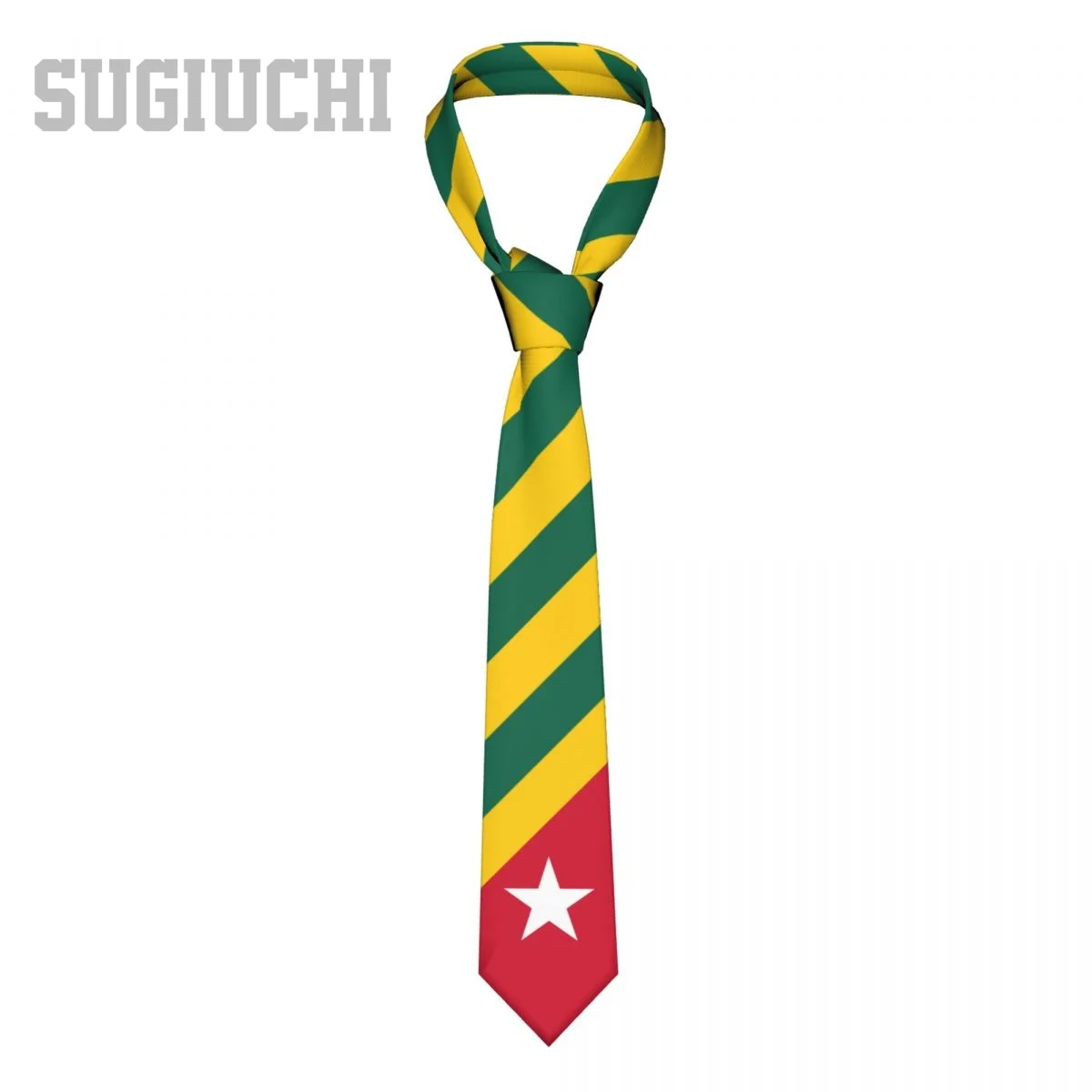 

Togo Flag Emblem Men Women Neck Ties Casual Plaid Tie Suits Slim Wedding Party Business Necktie Gravatas