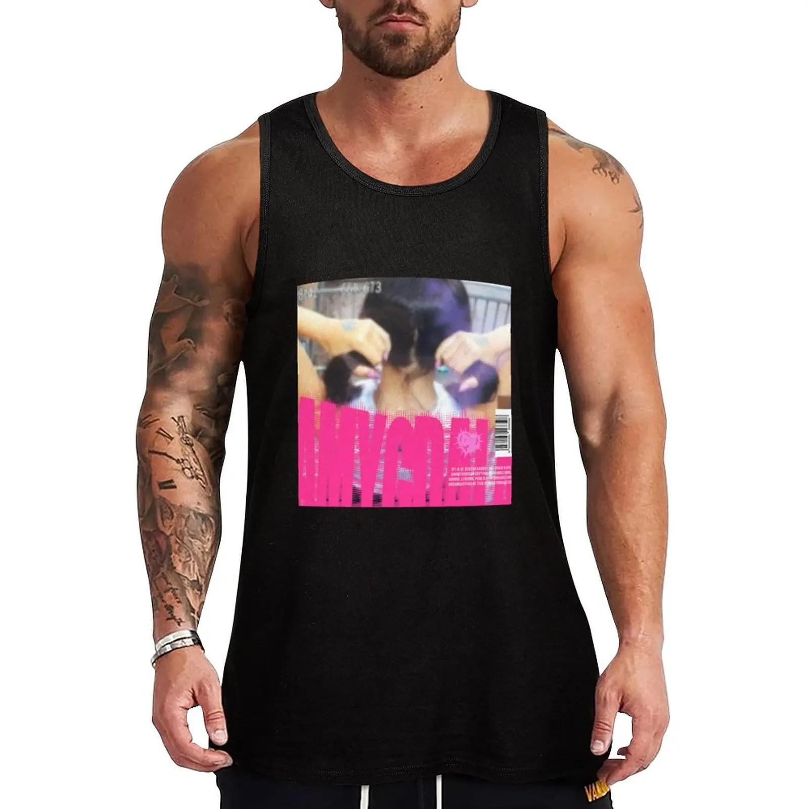 

Bladee + Ecco2k - Amygdala Tank Top Sleeveless men man vest Men's gym t-shirt summer clothes
