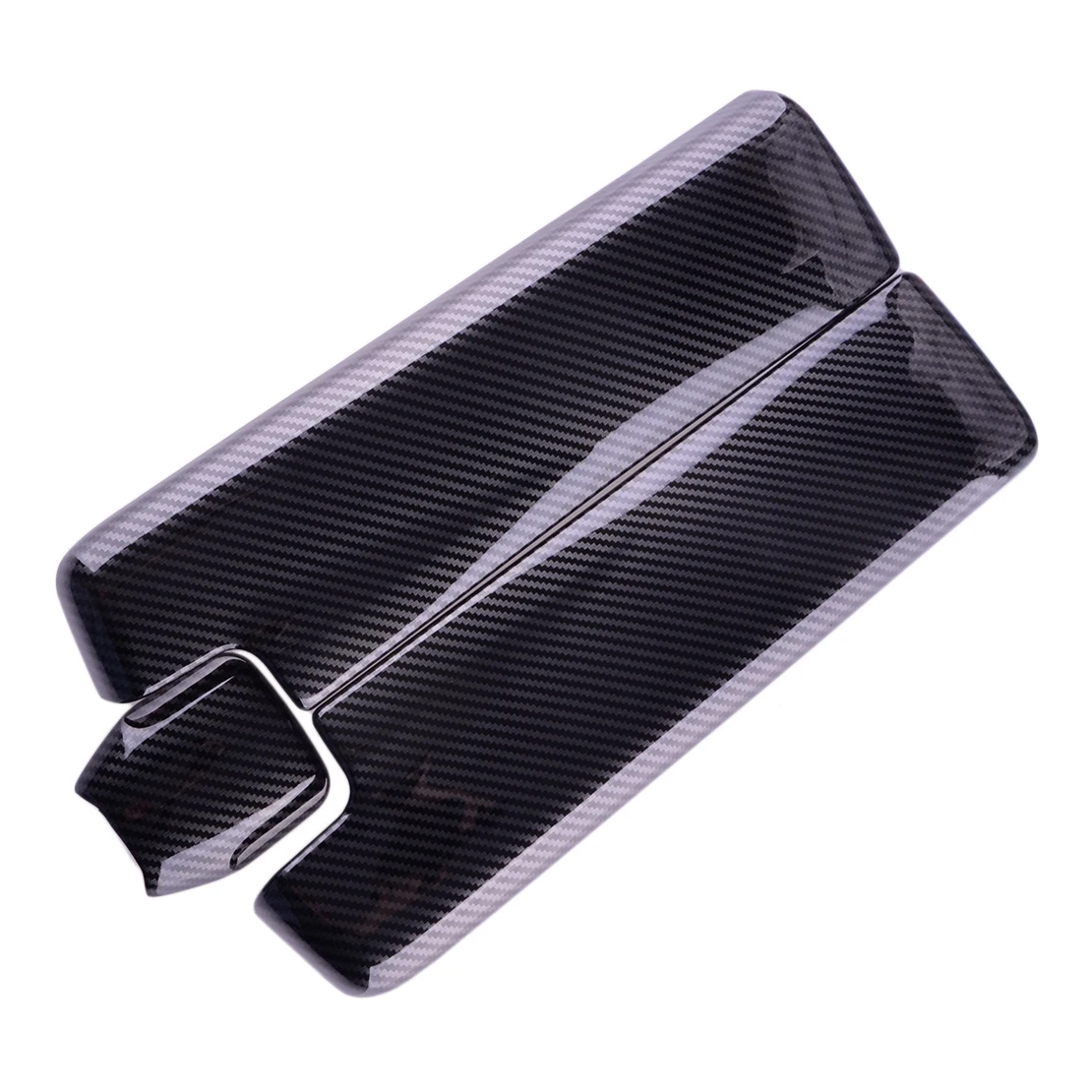 Carbon Fiber Grain Car Console Armrest Box Cover Trim Set Decor Fit For Mercedes Benz E Class W212 2010 2011 2012 2013 2014 2015